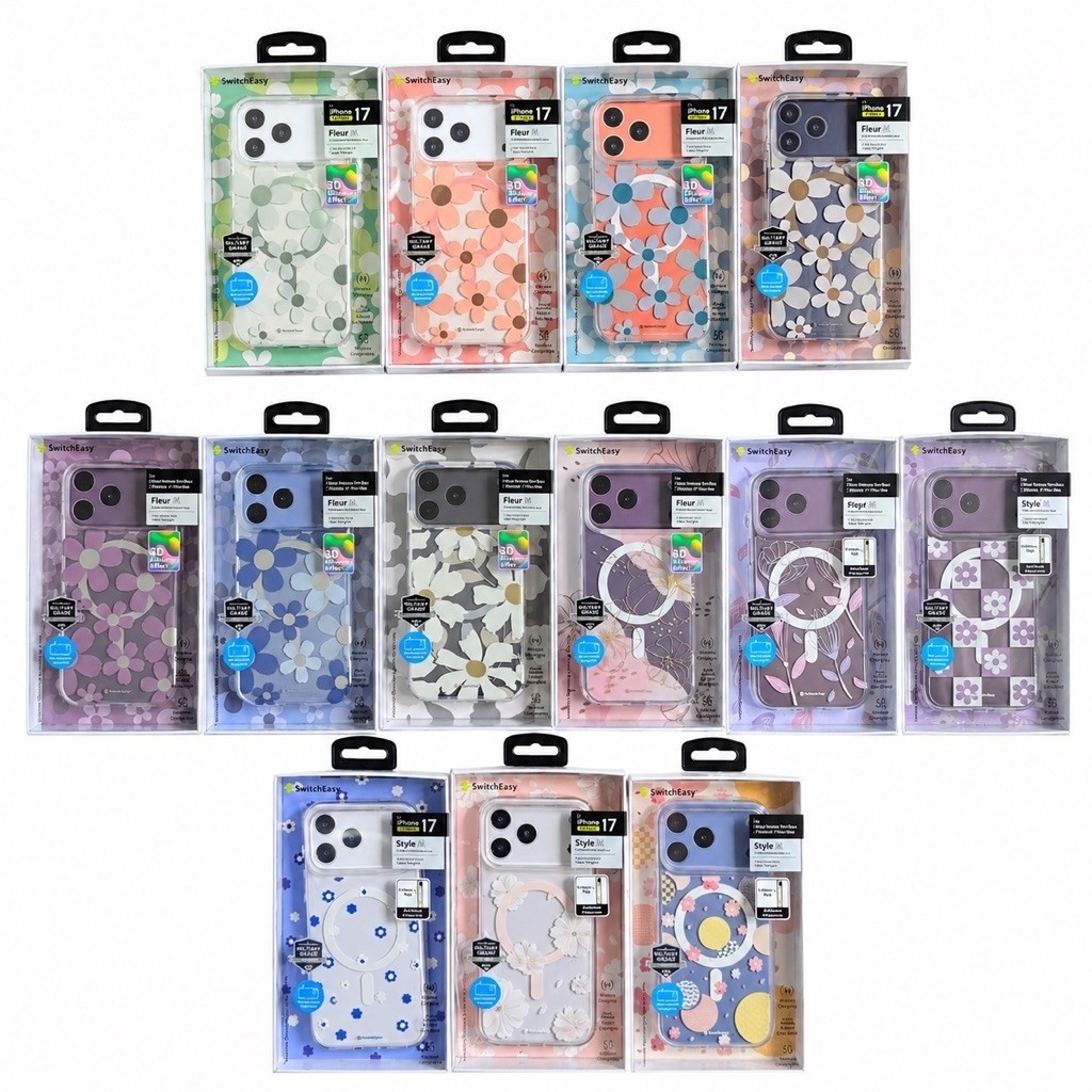 เคส ลายดอกไม้ 3D SwitchEasy M Fleur / Style เคสลายดอกไม้ สำหรับ iPhone 17 Pro Max / 18 Pro Max