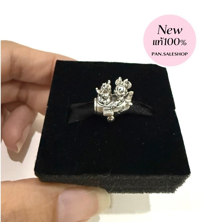 [พร้อมส่ง แท้ 100%]Mickey Mouse & Minnie Mouse Airplane charm