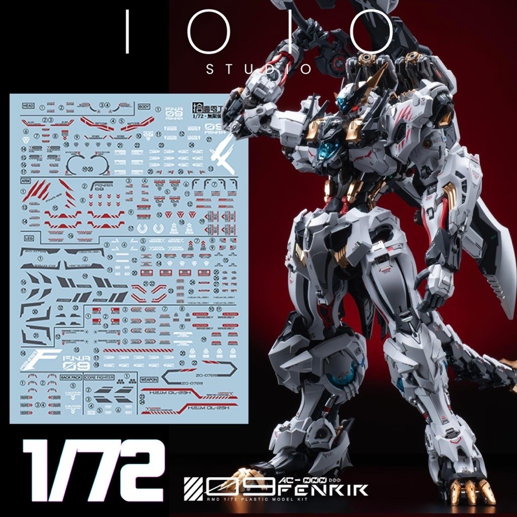 🟥⬜️ดีคอลน้ำ 1010 Studio DECAL RMD 1/72 Fenrir [INERA+] ดีคอลน้ำความละเอียดสูง