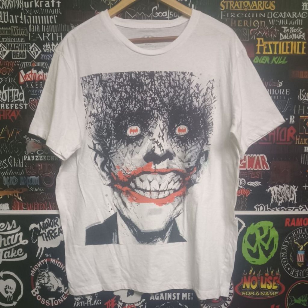 เสื้อยืดมือสอง ต่างประเทศ The Joker ลายหน้าใหญ่ๆ Size XL.อก24/ยาว30