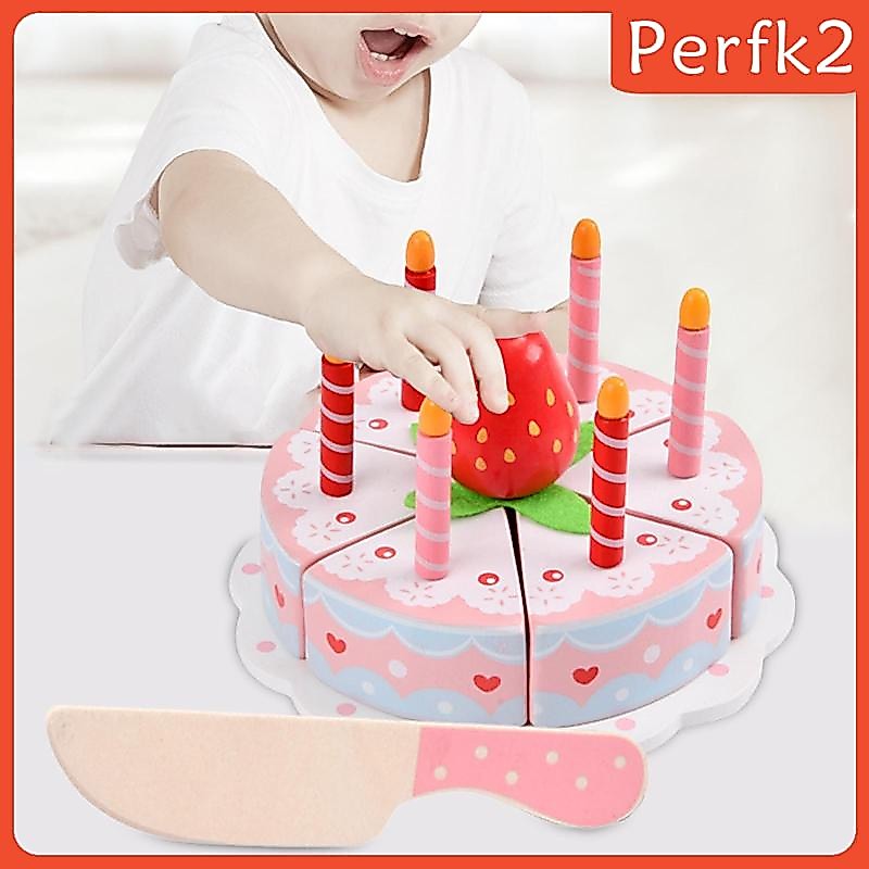 [Perfk2] ของเล่นเค้กวันเกิด แบบไม้ DIY สําหรับเด็ก