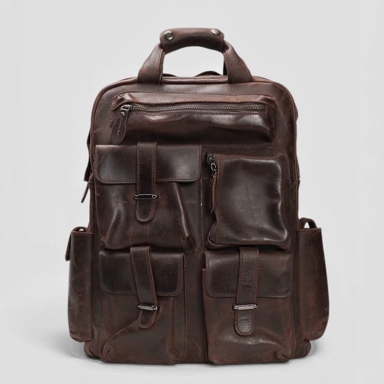 “FZONE” Vintage Briefcase Backpack.