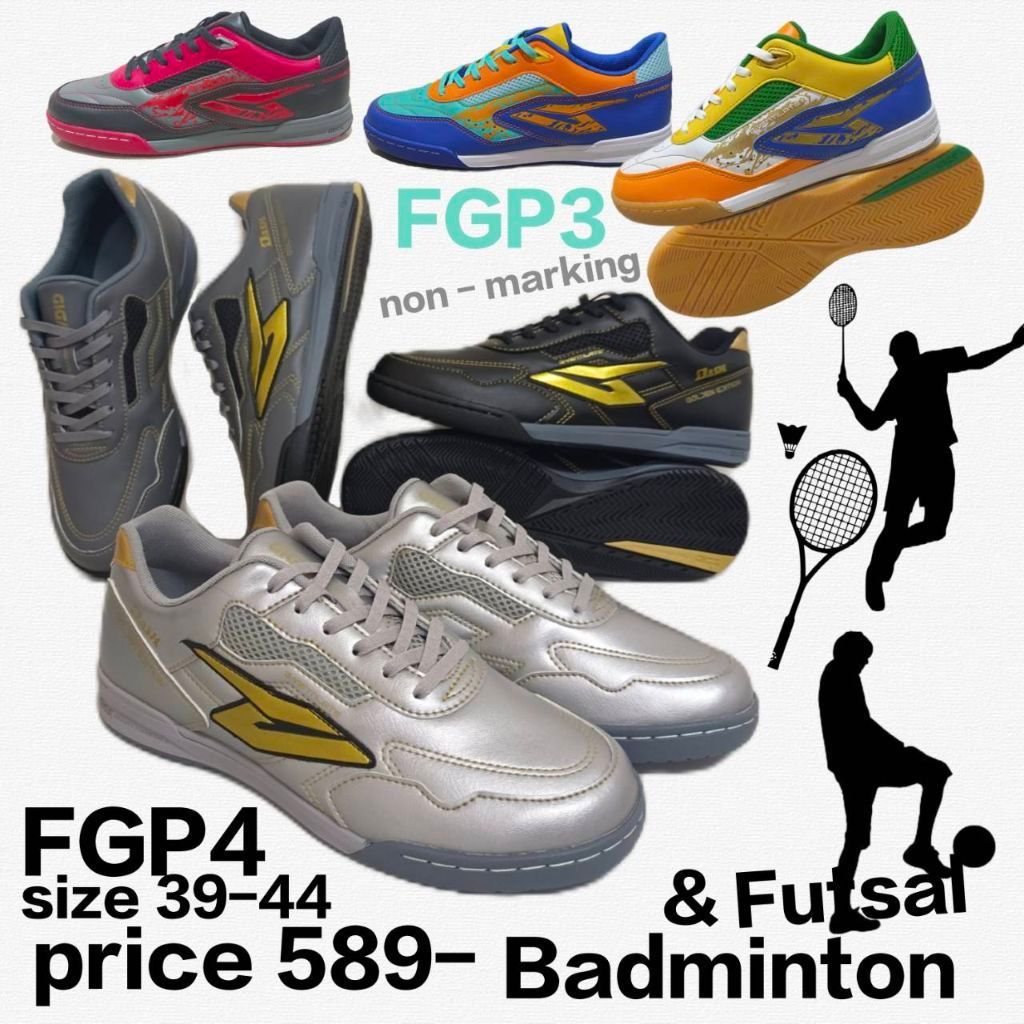 GIGA FGP3 FGP4  รองเท้าแบดมินตัน ฟุตซอลGIGA BADMINTON GIGA FUTSAL  FGP รองเท้ากีฬารองเท้าแบดมินตันรา