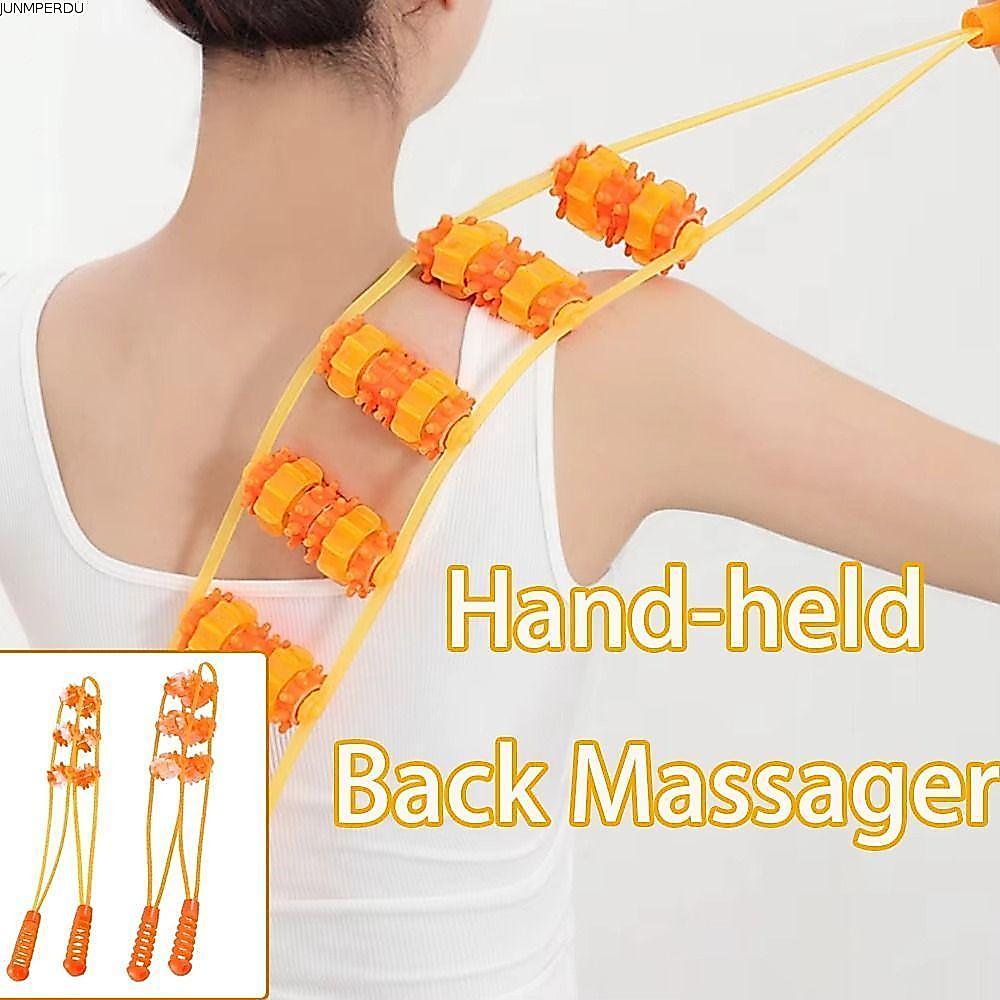 JUNMPERRD Fitness Massage Roller Bead, Multi-Function Hand-held Back Massage, Shoulder Neck Muscle M