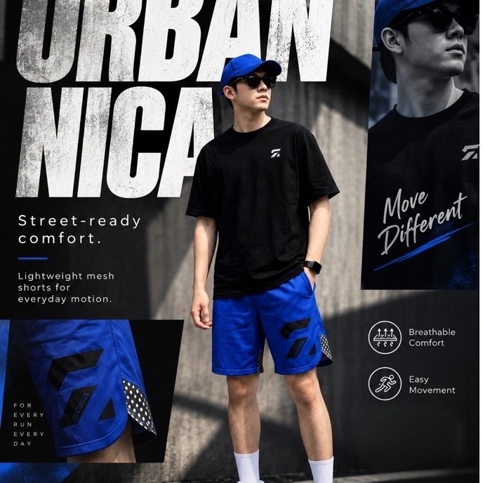 URBANICA SHORTS #RunningShort #กางเกงวิ่ง #ZIXPAX