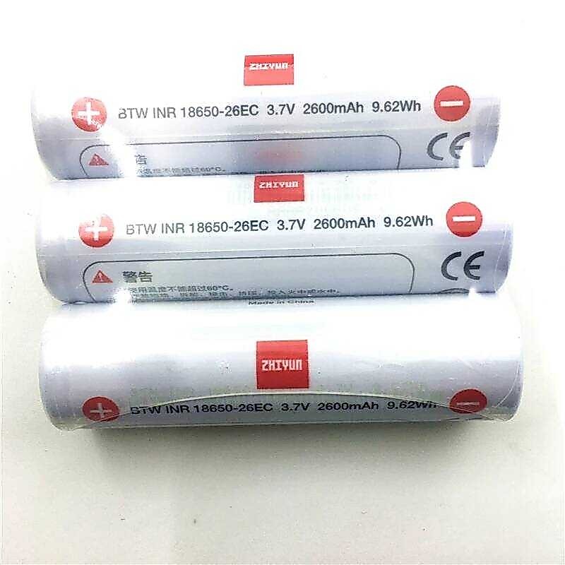 ▥ ชิ้น/เซ็ต 18650 2600Mah แบตเตอรี่ Lipo สําหรับ Zhiyun Crane 3 Lab Stabilizer Gimbal อะไหล่อุป