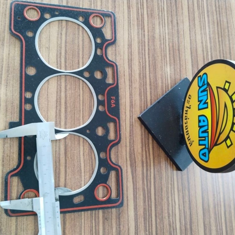 ประเก็นฝาสูบซูซูกิ SUZUKI F6A 12V คาร์บูเรเตอร์ 660C  เนื้อไฟเบอร์ หนา 1.7มม  3 สูบ  ราคา 230 บาท