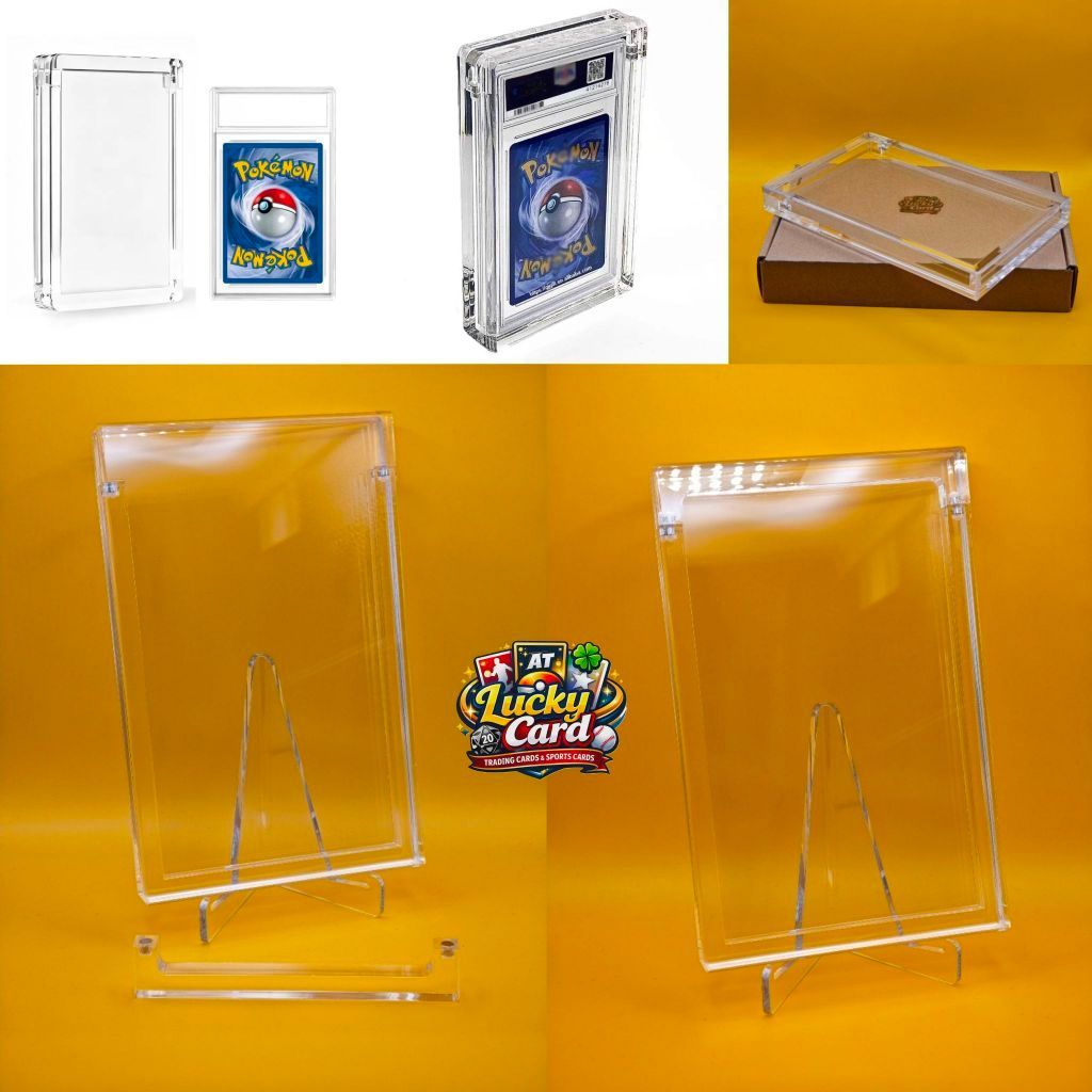 Acrylic Magnetic Case for PSA Slabs UV Protection กล่องอะคริลิกแม่เหล็กสำหรับการ์ด PSA เคสการ์ดเกรด 