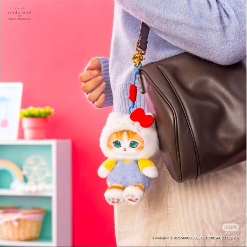 📌พร้อมส่ง🇹🇭แท้‼️😽กล่องสุ่มพวงกุญแจ Mofusand Fluffy Kittens Series