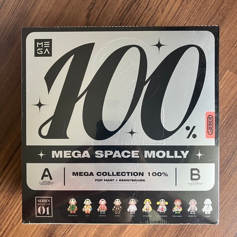✅ยกกล่อง พร้อมส่ง✅POP MART MEGA SPACE MOLLY 100% Series1 V1 มือหนึ่งในซีล ยกbox