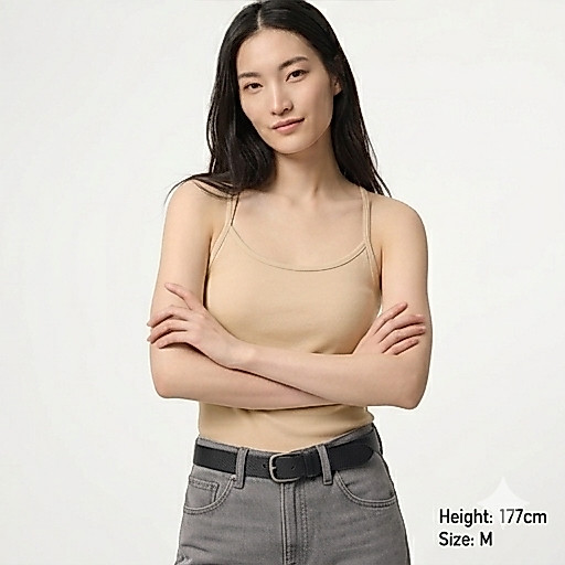 CHERILON COTTONY RIB (แพ็ค2ชิ้น) เชอรีล่อน เสื้อสายเดี่ยว เสื้อทับ 100% Cotton นุ่ม ไม่มีบรา ระบายอากาศดี