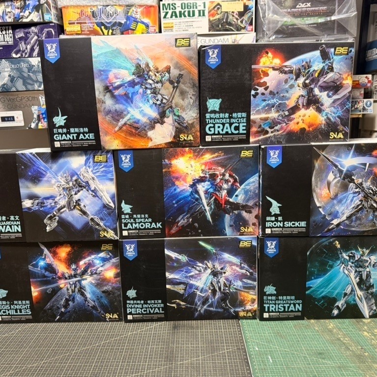SNAA 1/144 Knight Achilles/Percival/Tristan/GawainLamorak/Iron Sickie/Giant Axe/Incise Grace ไม่แยก