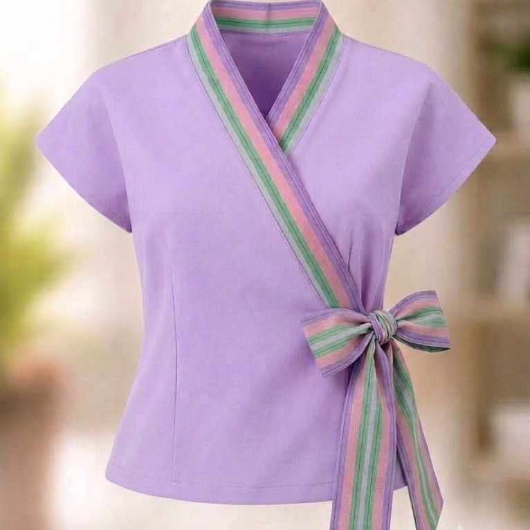 เสื้อผ้าฝ้ายอัดกาว แขนเลย 2