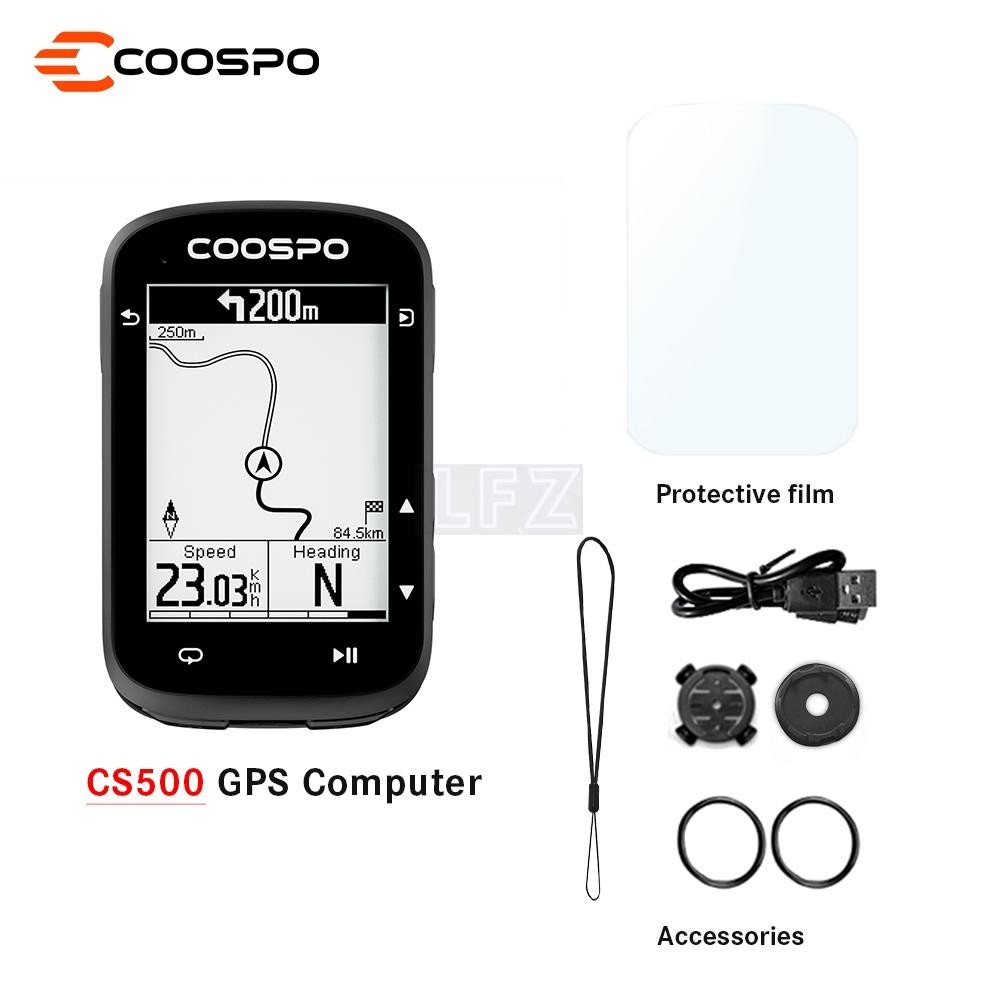 Coospo CS500 จักรยาน speedometer ไร้สายกันน้ํา IPX7 จักรยานคอมพิวเตอร์ speedometer GPS บลูทูธ ANT + 