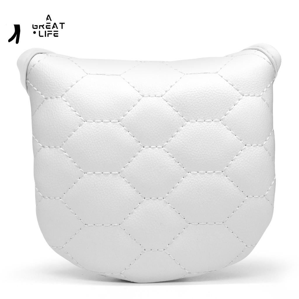 Headcover กอล์ฟคลาสสิกรังผึ้งสําหรับ Mallet พัตเตอร์ Mallet พัตเตอร์กอล์ฟ Mallet พัตเตอร์พร้อม Vel-c