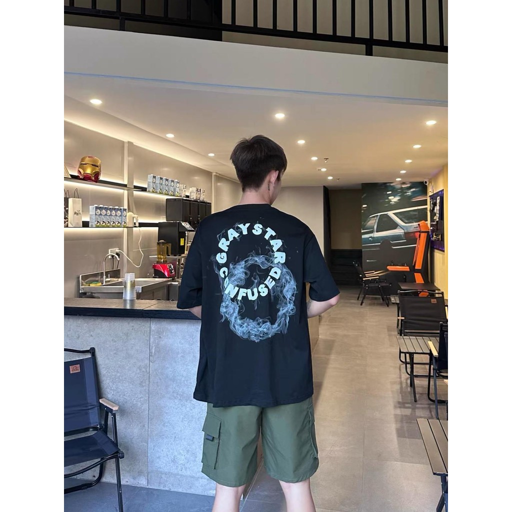 Papaya เสื้อยืด Oversize ลาย 'Alive With Pleasure' Cotton 100% ใส่สบาย ผู้หญิง Clothing