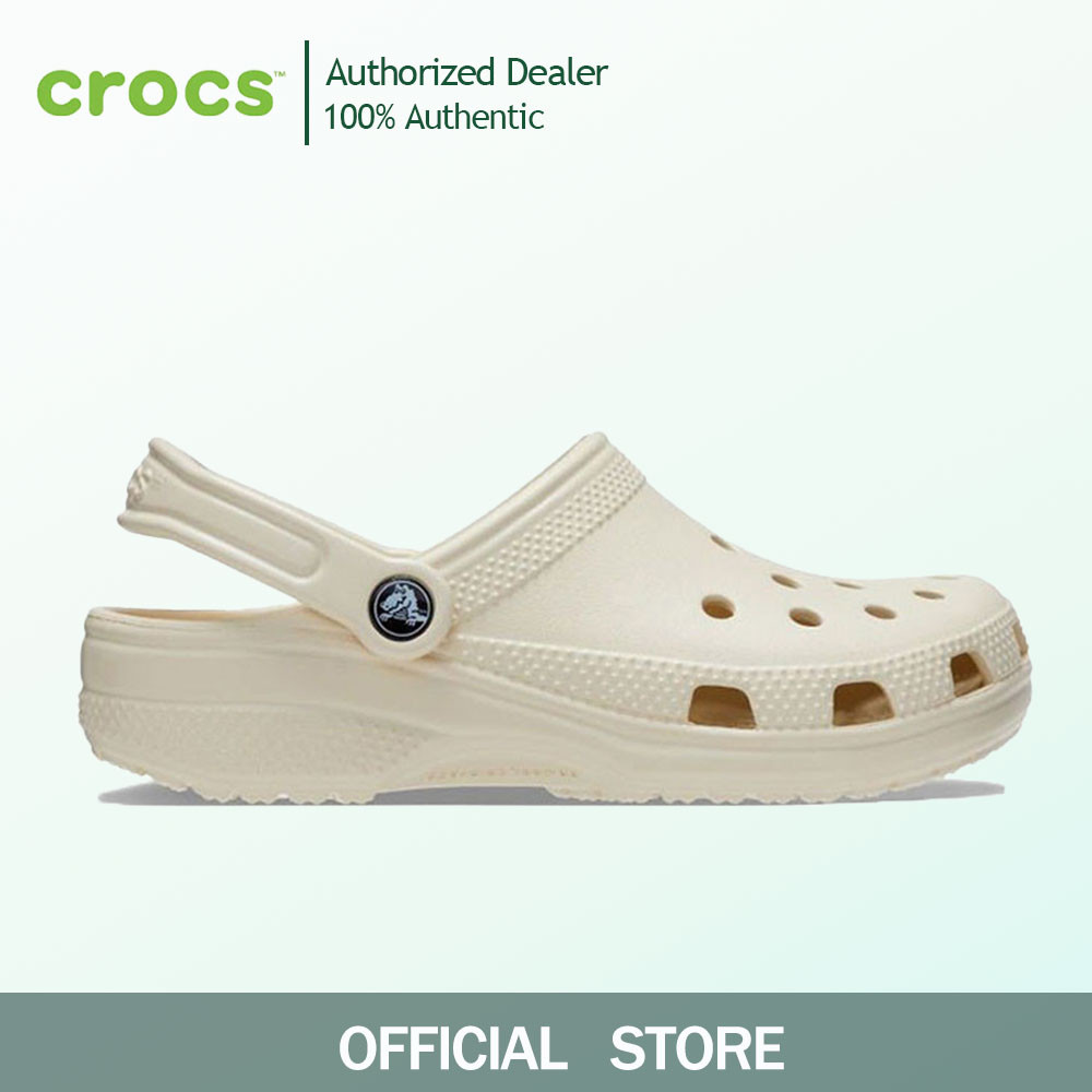 CROCS รองเท้าลำลองผู้ใหญ่ CLASSIC CLOG รุ่น 100014NS - white/bone🚛
