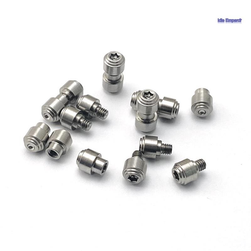 1PCS ไทเทเนียม Quick Thumb Stud สกรูปุ่มกดเครื่องมือสําหรับเหล็กเย็น Recon1/Voyager มีดพับ