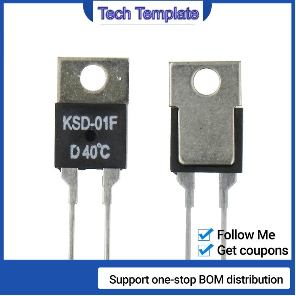 Ksd-01f JUC-31F 40-150 DegC NC เทอร์โมสวิตช์เซนเซอร์อุณหภูมิความร้อน 1.5A KSD-01F JUC-31F