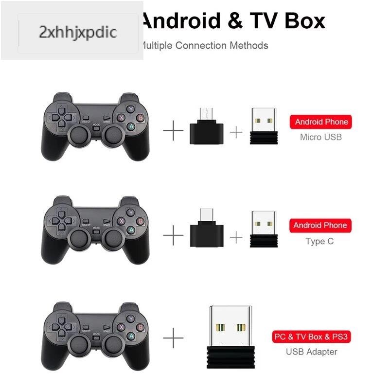 2.4g Wireless Gamepad สําหรับโทรศัพท์ Android/PC/PS3/TV กล่องจอยสติ๊กเกม USB Controller คอนโซลอุปกรณ