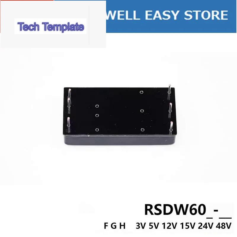 Mean WELL RSDW60F RSDW60F-3 RSDW60F-5 RSDW60F-12 RSDW60F-15 RSDW60F-24 MEAN WELL RSDW60F 60W