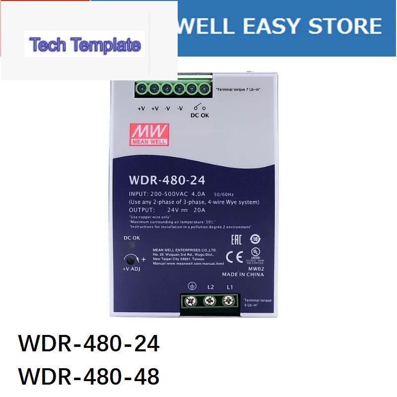 Mean WELL WDR-480 WDR-480-24 WDR-480-48 MEAN WELL WDR 480 480W