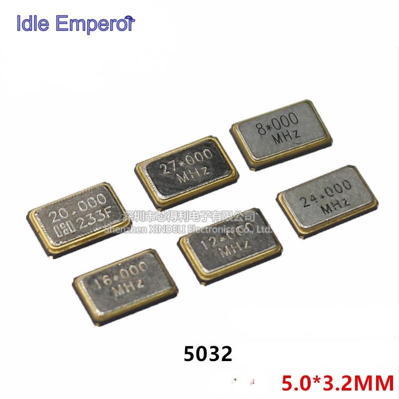 5032 Patch Passive Crystal Vibration 5 * 3.2MM 4P Pins 8.000 8M 10 11.0592 12MHZ 16 24 25M 4 Pins 8.