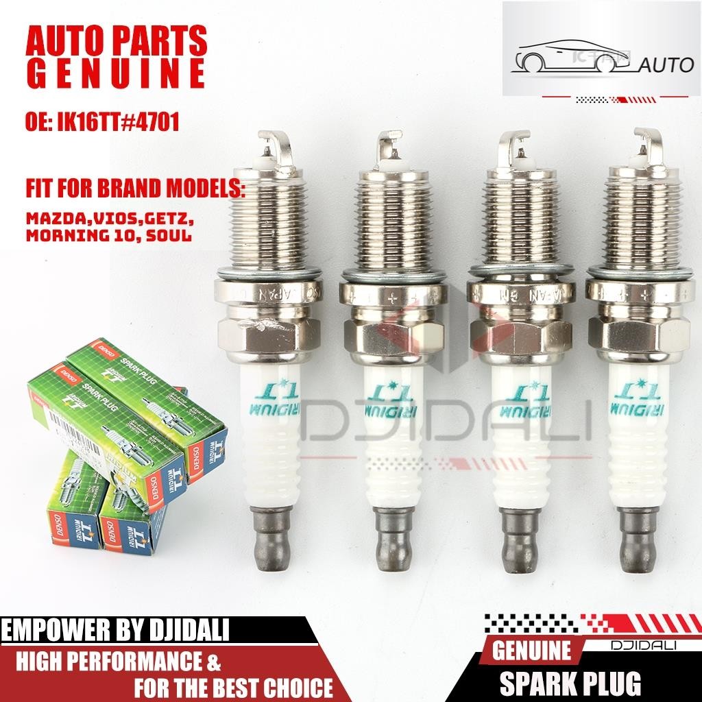 Ik16tt หัวเทียน DENSO IRIDIUM TT IK16TT 4701 IK16 4 ชิ้น