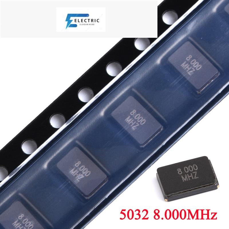 10 ชิ้น/ล็อต 5032 8.000MHz 8MHZ 8.000 8 MHz 8.000M 8M Hz SMD Passive คริสตัลควอตซ์ Resonator ± 20PPM