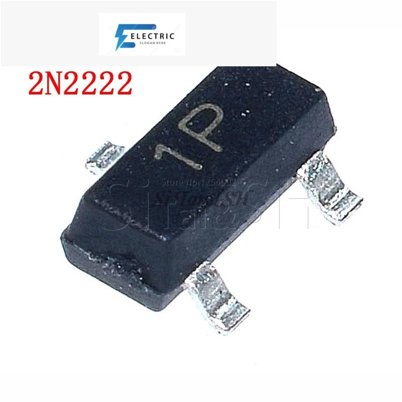 100PCS 2N2222A 2N2222 1P SOT-23 MMBT22A SMD MMBT2222 SOT23-3 ทรานซิสเตอร์ใหม่ OriginalIC