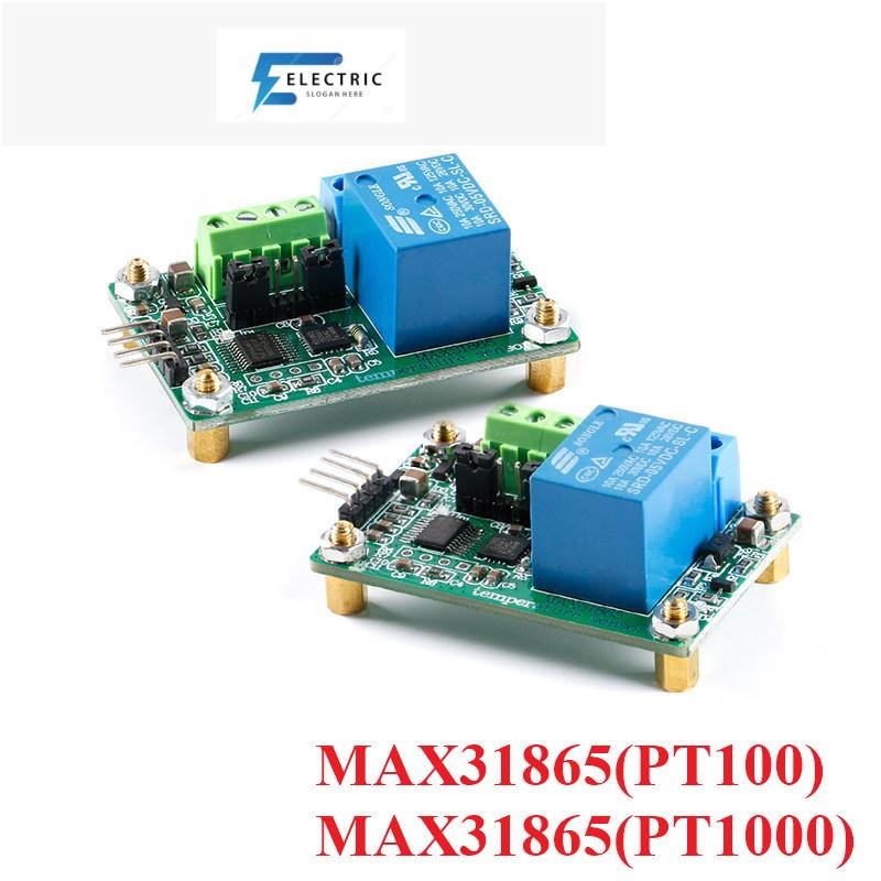 MAX31865 PT100 PT1000 Platinum Resistance อุณหภูมิวัดโมดูลอุณหภูมิเครื่องตรวจจับ RTD Sensor