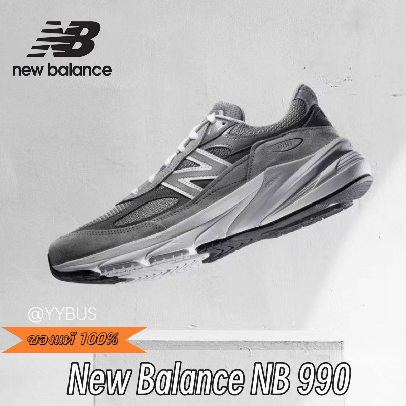 ｛ของแท้ 100%｝ New Balance NB 990 V6 Low Sneakers M990GL6