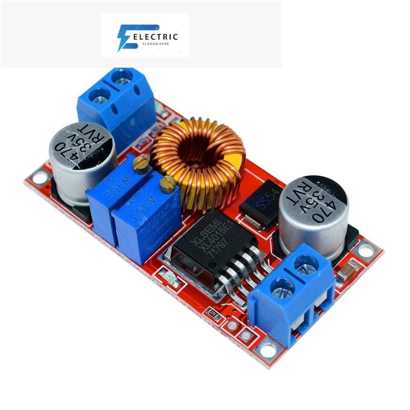 บอร์ดโมดูลเครื่องชาร์จ 5A DC to DC CC CV Led XL4015 Step down Buck