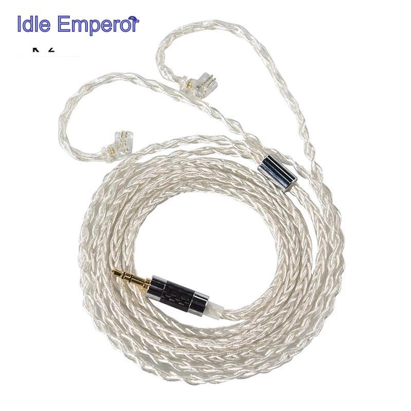 Kz สายเคเบิลหูฟัง ชุบเงิน 8 แกน สําหรับอัพเกรดหูฟัง KZ ZS10 PRO ZAX ASX ZSX ZSN PRO DQ6