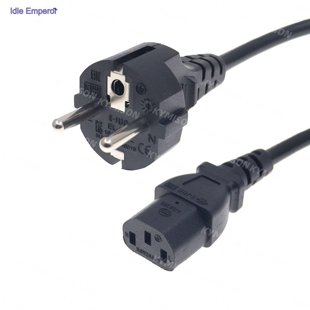 EU Schuko CEE7/7 ปลั๊ก IEC C13 ซ็อกเก็ตสายไฟ, 10A/16A, 250V, H05VV-F VDE ยุโรป AC สายไฟ, 0.3 m/1.5 m