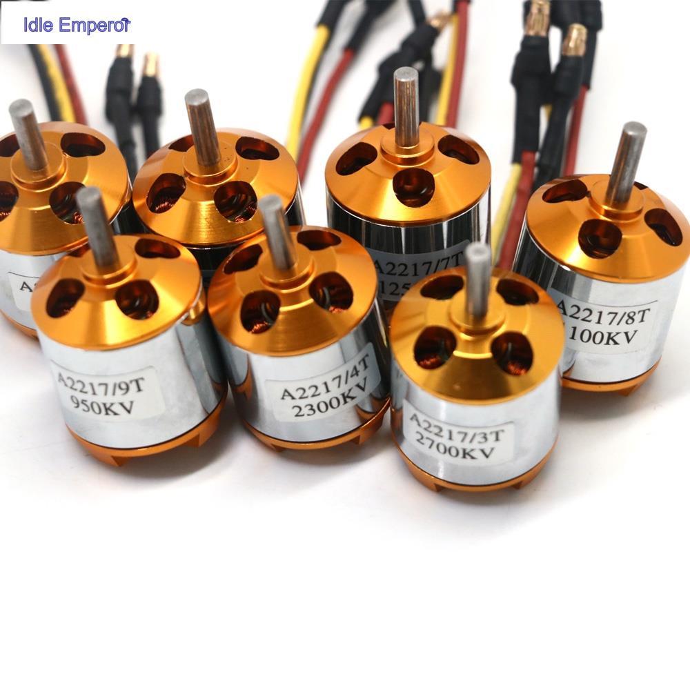 มอเตอร์ไร้แปรงถ่าน XXD A2217 KV950 KV1100 KV1250 KV1500 KV1750 KV2300 KV2700 2-3S 4 มม. สําหรับเครื่
