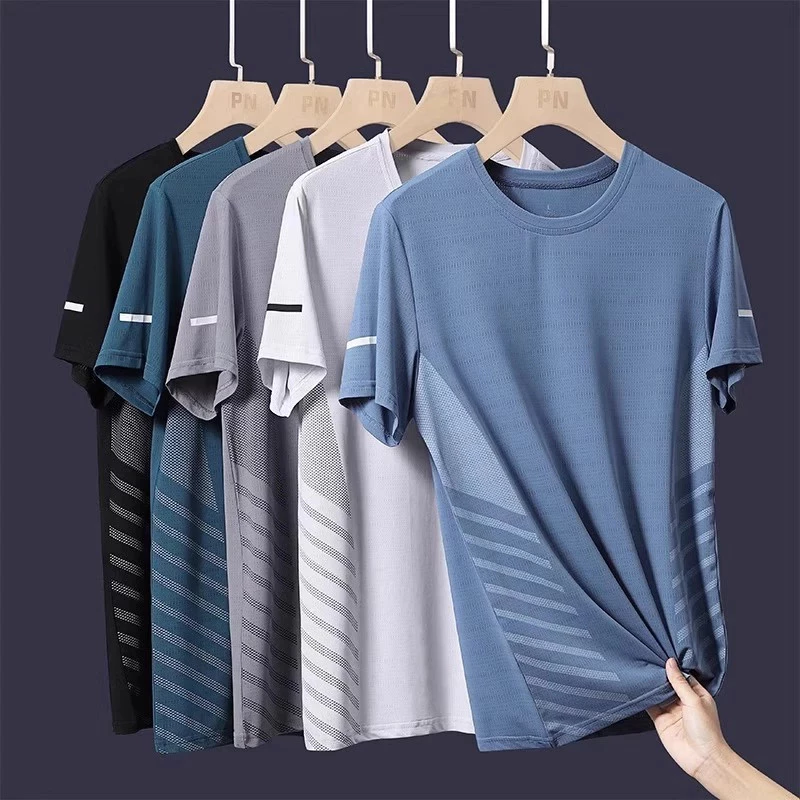 เสื้อยืดผู้ชายไซส์ใหญ่ กีฬา แขนสั้น แห้งเร็ว thumbnail 4