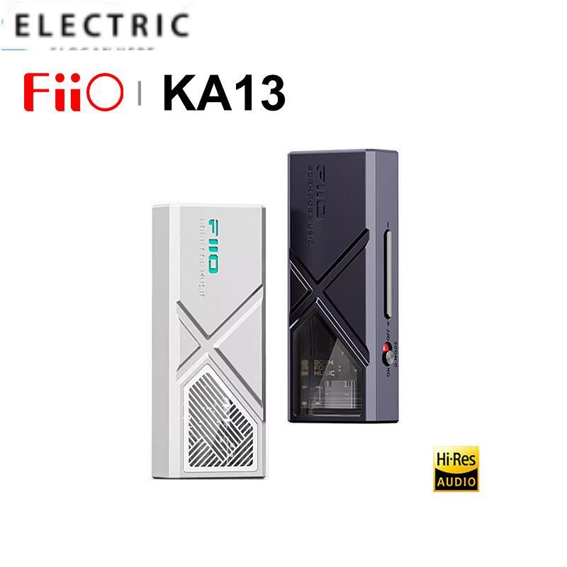Fiio KA13 เครื่องขยายเสียงหูฟัง USB DAC AMP CS43131 SGM8262 ชิป Hi-Res 3.5+4.4 มม. 550mW