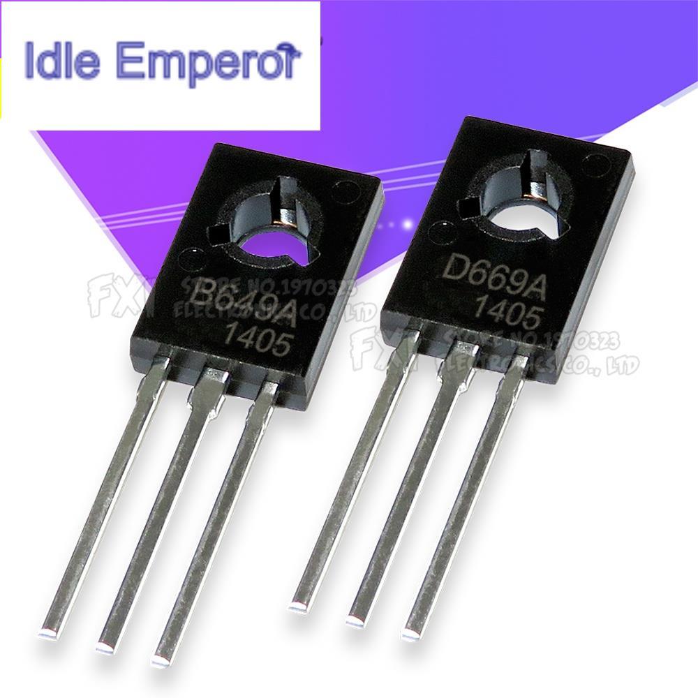 ปลั๊กตรง 2SB649 2SD669 2SB772 2SD882 2SD669A D669 B649 B772 D882 TO-126 TO126 10 ชิ้น