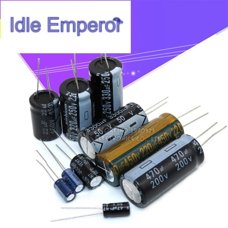 ตัวเก็บประจุไฟฟ้า 16V3300UF 63V22UF 63V1000UF 400V4.7UF 16V1000UF 10 ชิ้น