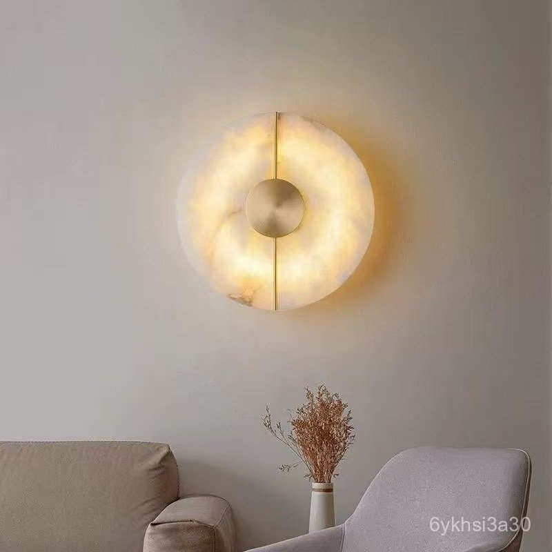 Designer Spanish Marble Wall Lamp Hotel corridor aisle living room bedroom bedside led Spanish Marbl