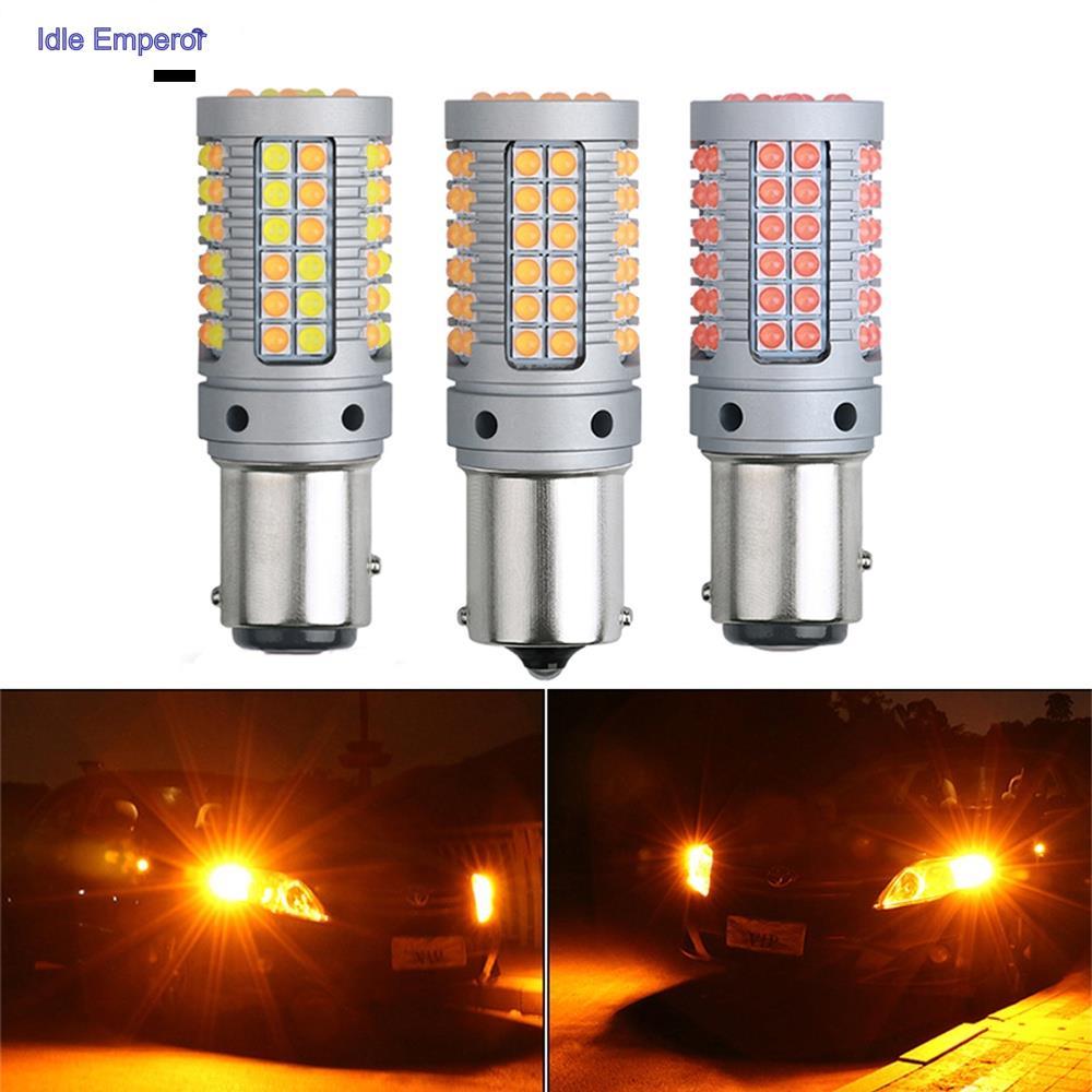 หลอดไฟท้ายรถยนต์ LED 1156 BA15S P21W 1157 Bay15d P21-5W T20 7440 W21W 7443 W21-5W 3030 69SMD 1 ชิ้น