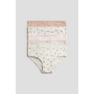 H&M(เอชแอนด์เอ็ม) แพ็ก 5 ชิ้น กางเกงในคอตตอน Girls 5-pack co…
