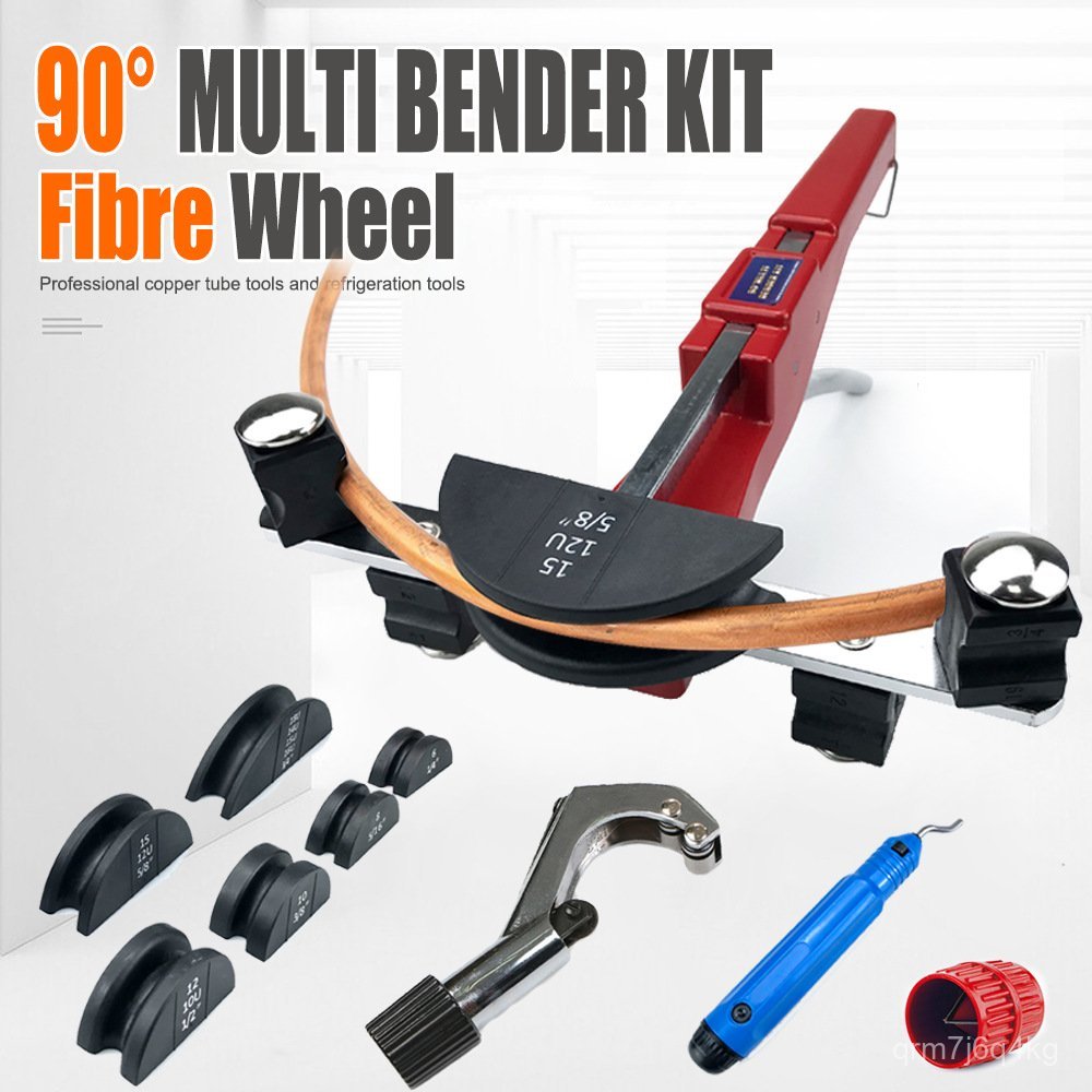 6-22mm ที่ดัดท่อแบบรวม  ที่ดัดท่อทองแดงแบบแมนนวล แผ่นไนลอนประหยัดแรงพร้อมที่ตัด CT-999กล่องพลาสติกให