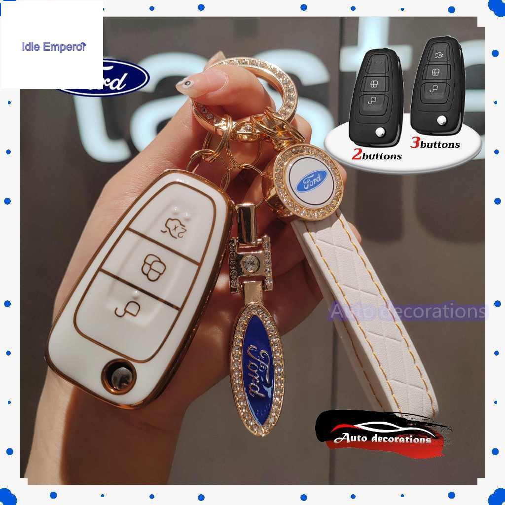 Ford พับกุญแจรถสําหรับ Ford RANGER EVEREST ฝาครอบกุญแจ Ford ranger xls ranger xlt ecosport กุญแจรถ F