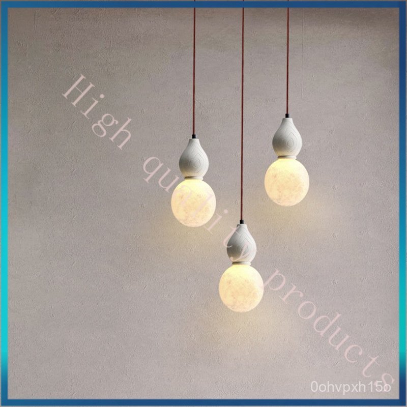 Natural Marble Bedside Bedroom Single Head Small Pendant Light Modern Simple Long Line Light Luxury 