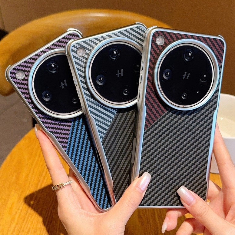 คาร์บอนไฟเบอร์รูปแบบแม่เหล็กเคสโทรศัพท์สําหรับ OPPO Find X8 Ultra/Pro X8S + X8S สี่ล้อถุงลมนิรภัย an