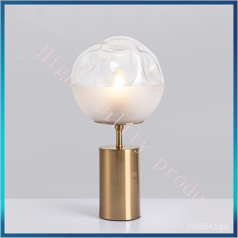 Light Luxury Bedside Table Lamp Creative Home Decoration Nordic Modern Simple Villa Living Room Stud
