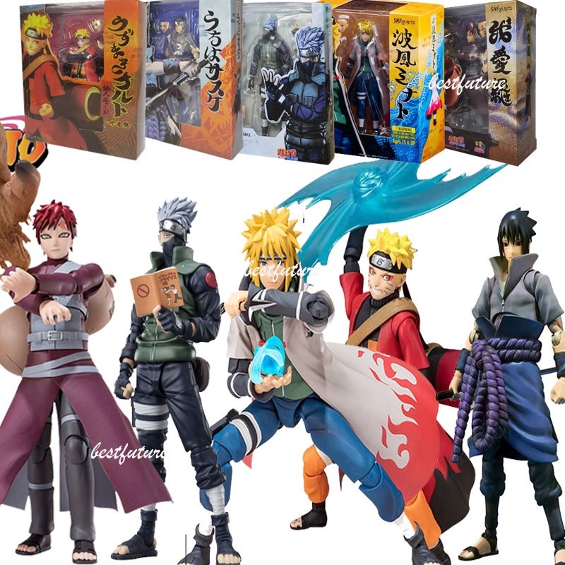 Shf โมเดลฟิกเกอร์ Naruto Kakashi Itachi Sasuke Uchiha Gaara Namikaze Minato Sh Figuarts ของเล่นสําหร