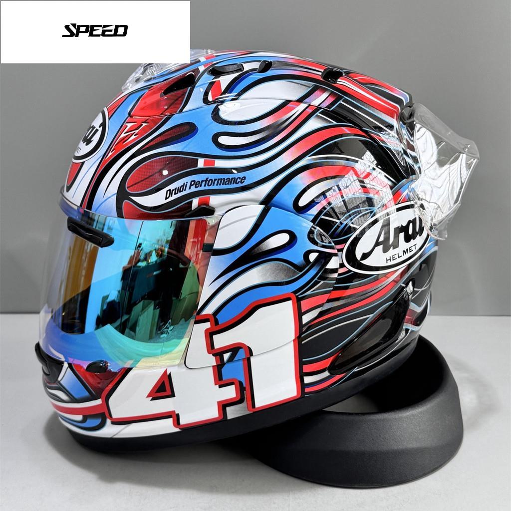 Arai RX7X Blue Crane หมวกกันน็อคเต็มใบ Arai RX7X หมวกกันน็อคเต็มใบ Arai 41 ขี่หมวกกันน็อคเต็มใบหมวกก